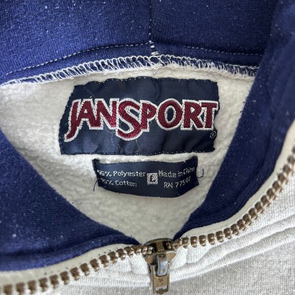VTG 90s JanSport Chaminade XXL Silverswords Hoodie Basketball Large Sweatshirt - Picture 8 of 9